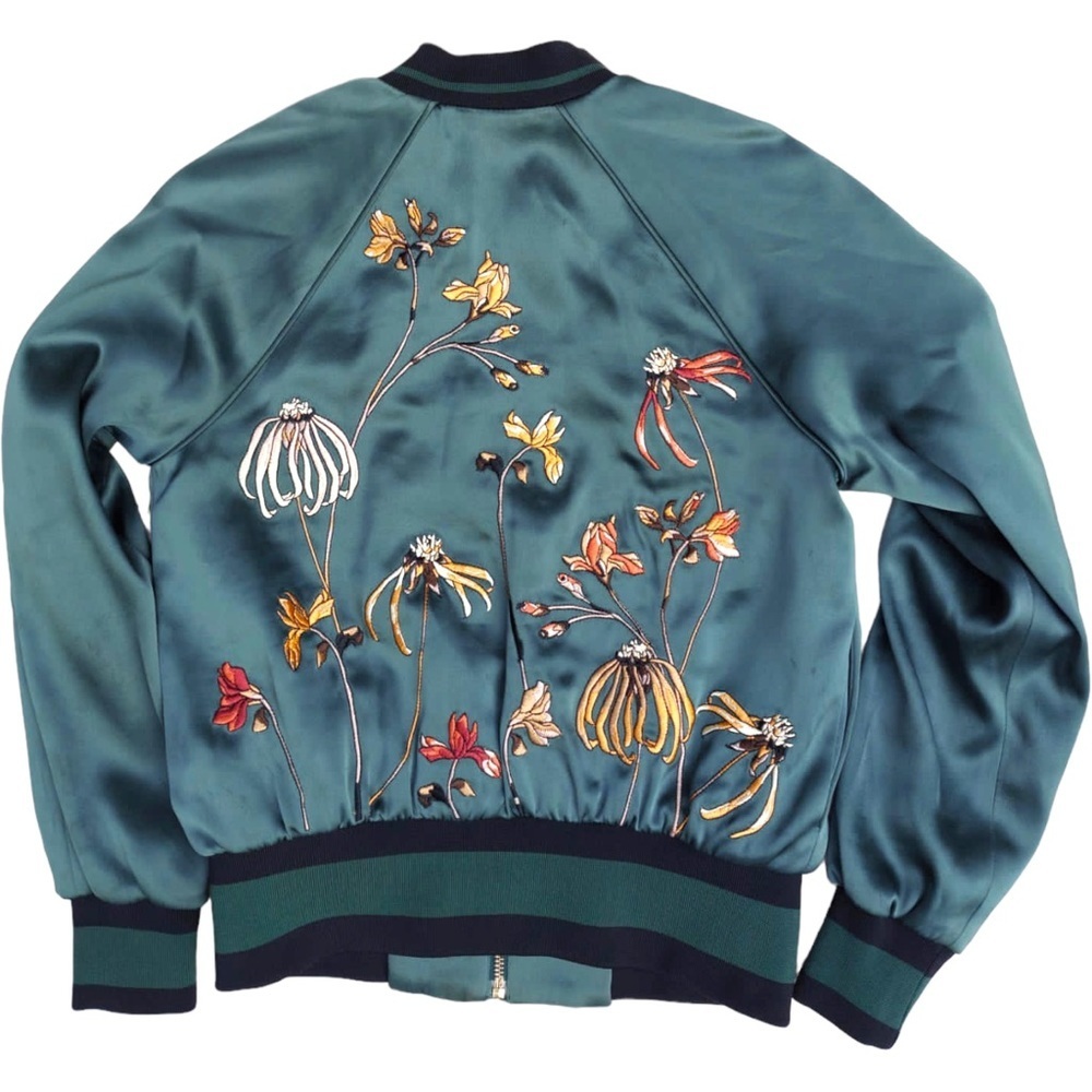 𝅺Little Moon Sultera Bomber Coat Aritzia Embroidered